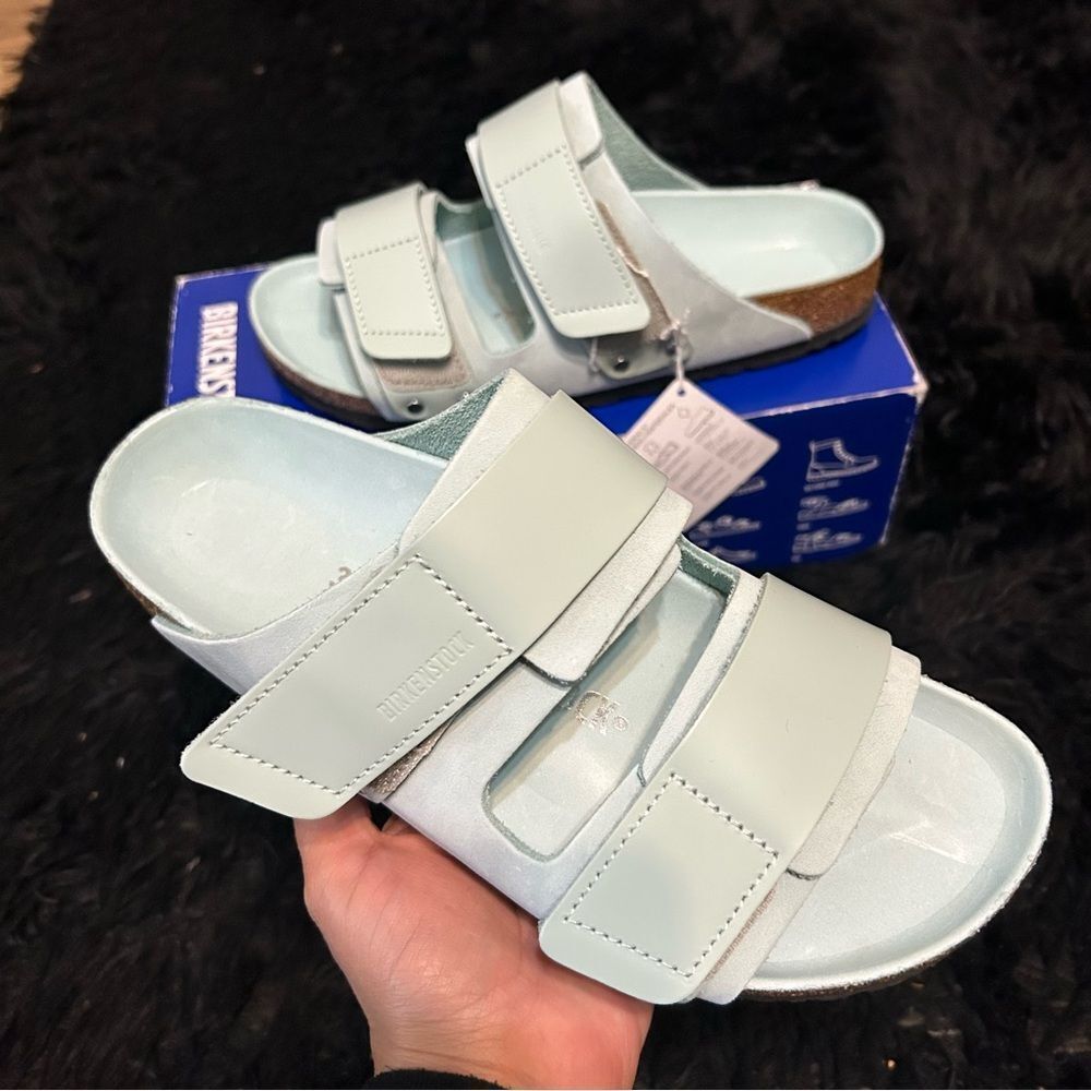 BIRKENSTOCK Uji leather sandals slippers shoes women’s eur 39 new